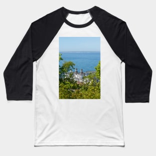 Pier, Sellin, Ruegen, Ruegen Island, Mecklenburg-Western Pomerania, Germany Baseball T-Shirt